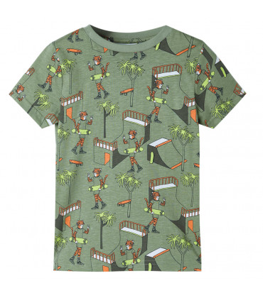 Kids' Pyjamas with Short Sleeves Light Khaki 104