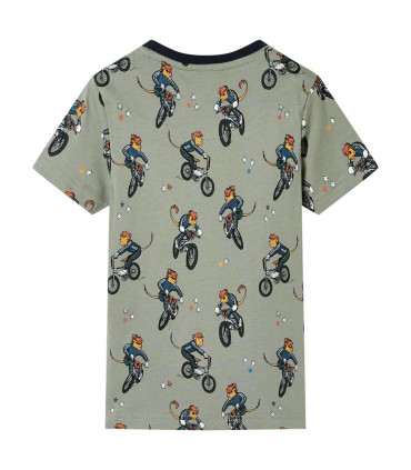 Kids' Pyjamas with Short Sleeves Light Khaki 104