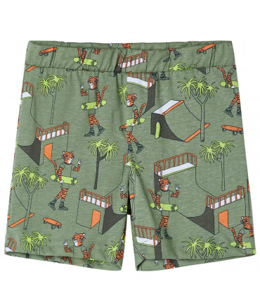 Kids' Pyjamas with Short Sleeves Light Khaki 116