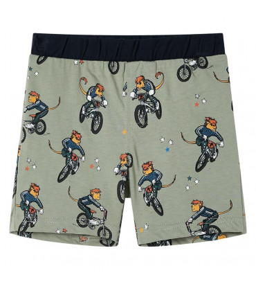 Kids' Pyjamas with Short Sleeves Light Khaki 116