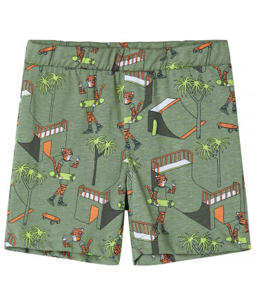 Kids' Pyjamas with Short Sleeves Light Khaki 128