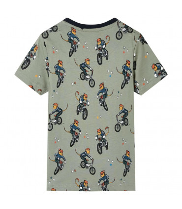 Kids' Pyjamas with Short Sleeves Light Khaki 128