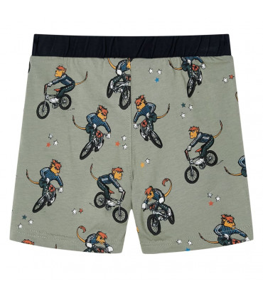 Kids' Pyjamas with Short Sleeves Light Khaki 128