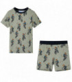 Kids' Pyjamas with Short Sleeves Light Khaki 140