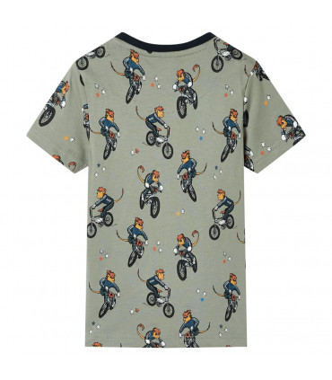 Kids' Pyjamas with Short Sleeves Light Khaki 140