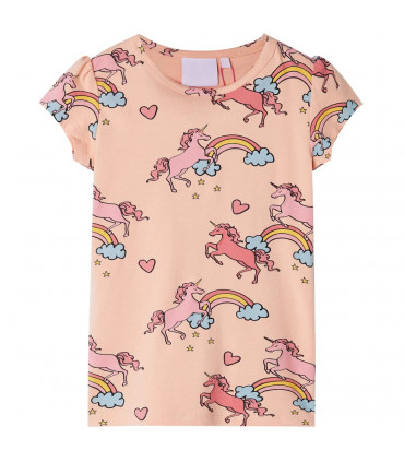 Kids' Pyjamas with Short Sleeves Light Orange 104