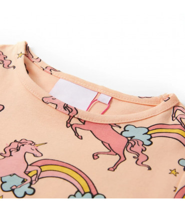 Kids' Pyjamas with Short Sleeves Light Orange 104