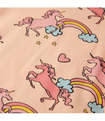 Kids' Pyjamas with Short Sleeves Light Orange 104