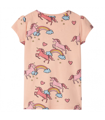 Kids' Pyjamas with Short Sleeves Light Orange 140