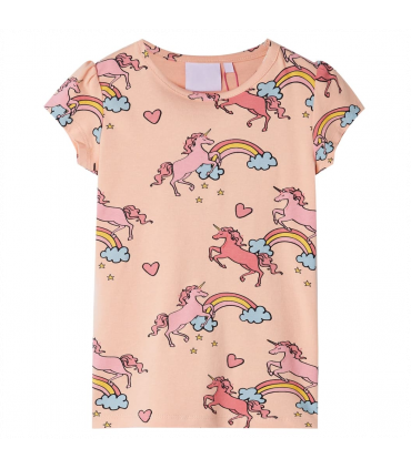 Kids' Pyjamas with Short Sleeves Light Orange 92