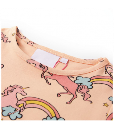 Kids' Pyjamas with Short Sleeves Light Orange 92