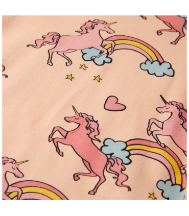 Kids' Pyjamas with Short Sleeves Light Orange 92