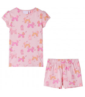 Kids' Pyjamas with Short Sleeves Light Pink 104