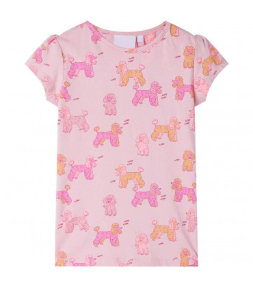 Kids' Pyjamas with Short Sleeves Light Pink 140