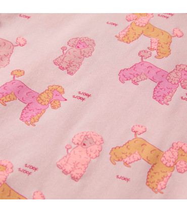 Kids' Pyjamas with Short Sleeves Light Pink 140