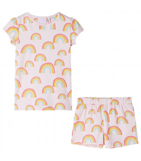 Kids' Pyjamas with Short Sleeves Soft Pink 128