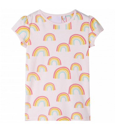 Kids' Pyjamas with Short Sleeves Soft Pink 128