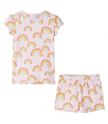 Kids' Pyjamas with Short Sleeves Soft Pink 92