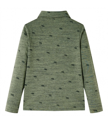 Kids' Shirt Khaki Melange 128