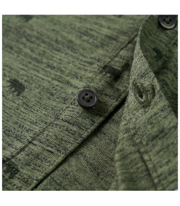 Kids' Shirt Khaki Melange 128