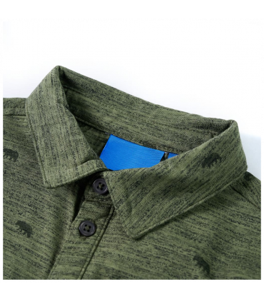 Kids' Shirt Khaki Melange 140