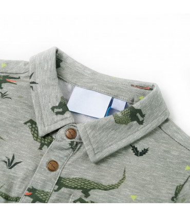 Kids' Shirt Light Khaki Melange 92