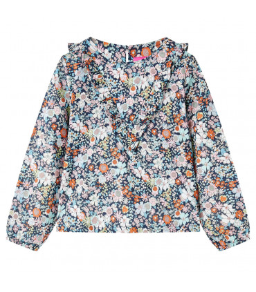 Kids' Shirt with Long Sleeves Dark Blue 104