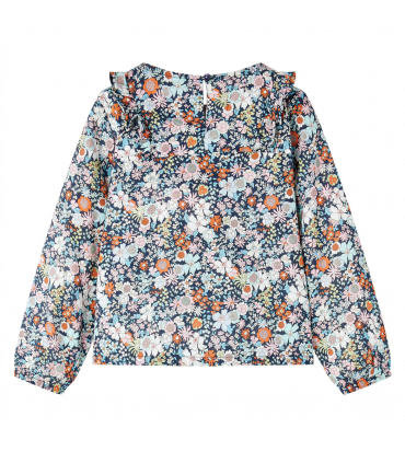 Kids' Shirt with Long Sleeves Dark Blue 104