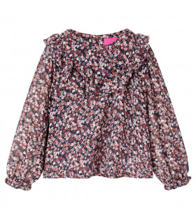 Kids' Shirt with Long Sleeves Dark Pink 104