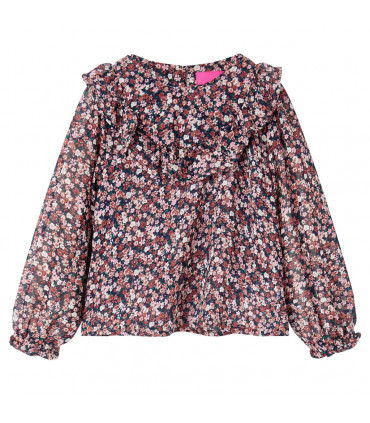 Kids' Shirt with Long Sleeves Dark Pink 104