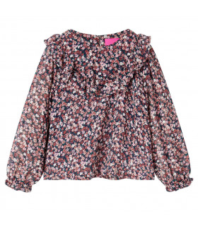 Kids' Shirt with Long Sleeves Dark Pink 116