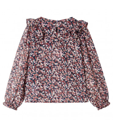 Kids' Shirt with Long Sleeves Dark Pink 116