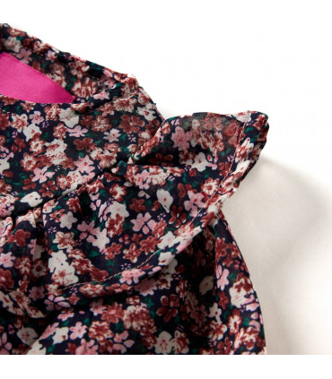 Kids' Shirt with Long Sleeves Dark Pink 128