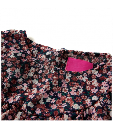 Kids' Shirt with Long Sleeves Dark Pink 92