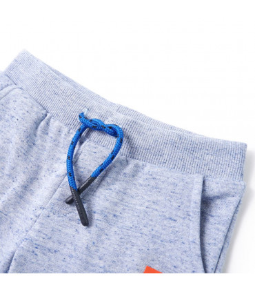 Kids' Shorts with Drawstring Blue Melange 140