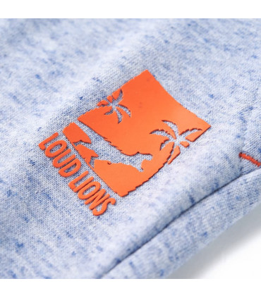 Kids' Shorts with Drawstring Blue Melange 140