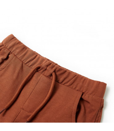 Kids' Shorts with Drawstring Brown 104
