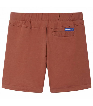 Kids' Shorts with Drawstring Brown 128