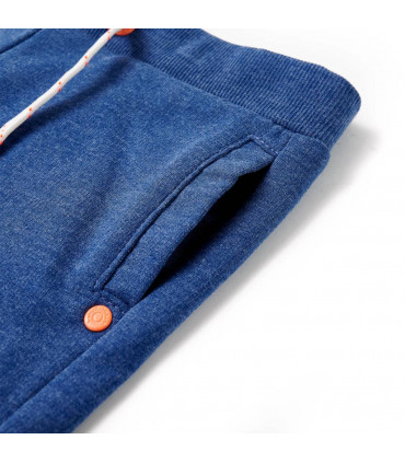 Kids' Shorts with Drawstring Dark Blue Melange 140