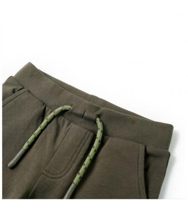 Kids' Shorts with Drawstring Dark Khaki 140
