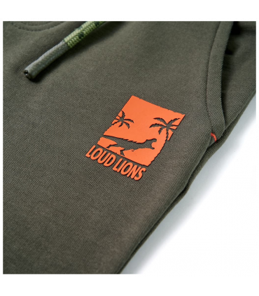 Kids' Shorts with Drawstring Dark Khaki 140