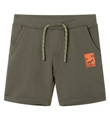 Kids' Shorts with Drawstring Dark Khaki 92