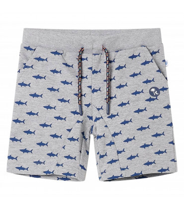 Kids' Shorts with Drawstring Light Grey Melange 104