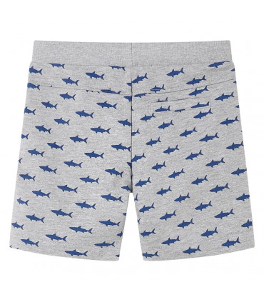 Kids' Shorts with Drawstring Light Grey Melange 140