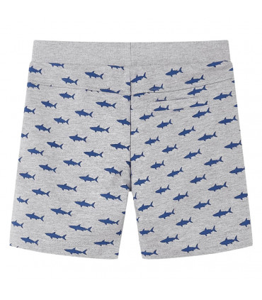 Kids' Shorts with Drawstring Light Grey Melange 92