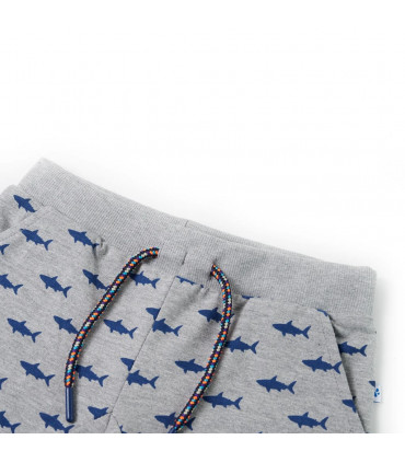 Kids' Shorts with Drawstring Light Grey Melange 92