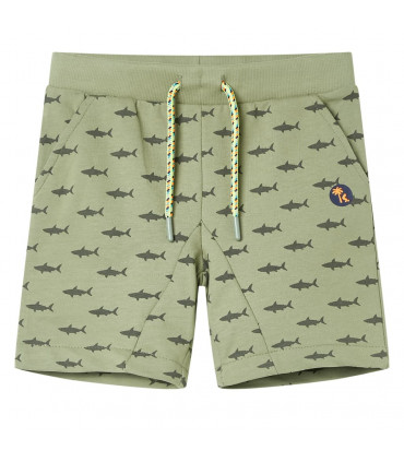 Kids' Shorts with Drawstring Light Khaki 140