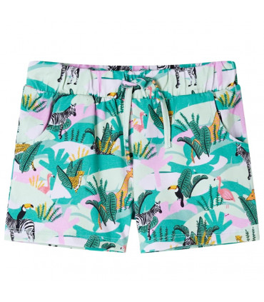 Kids' Shorts with Drawstring Light Mint 128