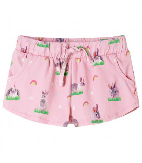 Kids' Shorts with Drawstring Light Pink 140