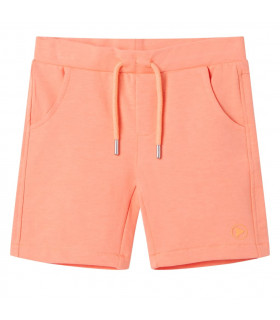 Kids' Shorts with Drawstring Neon Orange 104